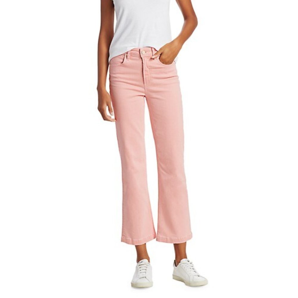 Paige Atley High-Rise Ankle Flare Jeans